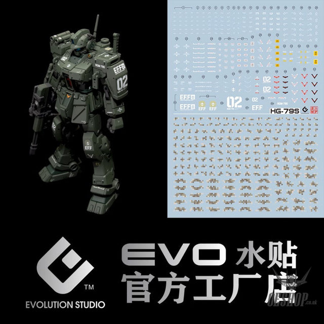 EVO - E-HG79S (UV) HG RGM-79S GM-Spartan Evolution Studio Decals Decals