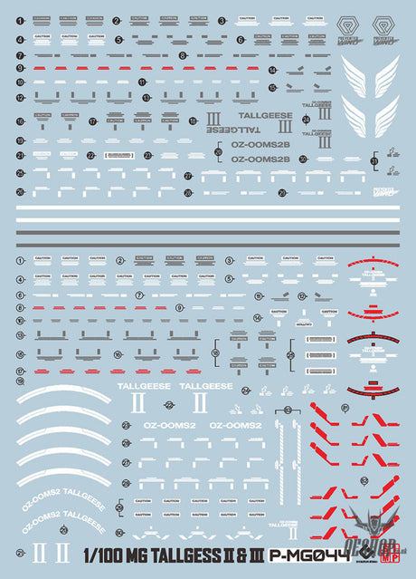 Evo - E-M044 (Uv) Mg Tallgeese (2 3 Collection) Evolution Studio Decals