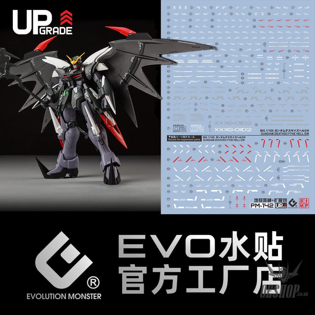 EVO - E-m142 (UV) MG Gundam Deathscythe XXXG-01D2 Evolution Studio Decals Decals