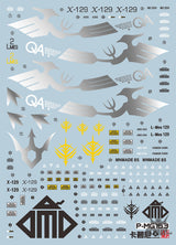 Evo - E-M163 (Silver+ Multi-Color Printing) Mg Qubeley Damned Evolution Studio Decals