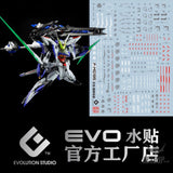 EVO - E-m195 (UV) MG Eclipse Gundam + Raijin Striker Evolution Studio Decals Decals