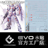 EVO - E-MG102 Unicorn Ver.Ka (UV) MG RX-0 Unicorn Ver.Ka Evolution Studio Decals Decals