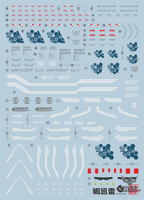 Evo - E-Mg157 (Uv) Mg Blitz Gundam Gat-X207 Evolution Studio Decals