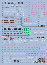 EVO - E-MG185 (UV) MG Hyaku-Shiki2.0 + Hyaku-Shiki Kai Evolution Studio Decals Decals