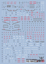 EVO - E-MG188 (UV) MG GTO78 + 40 Anniversary Edition Evolution Studio Decals Decals