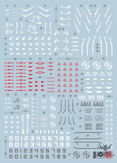 Evo - E-Mg214 (Uv) Mg Ginn Gundam Evolution Studio Decals