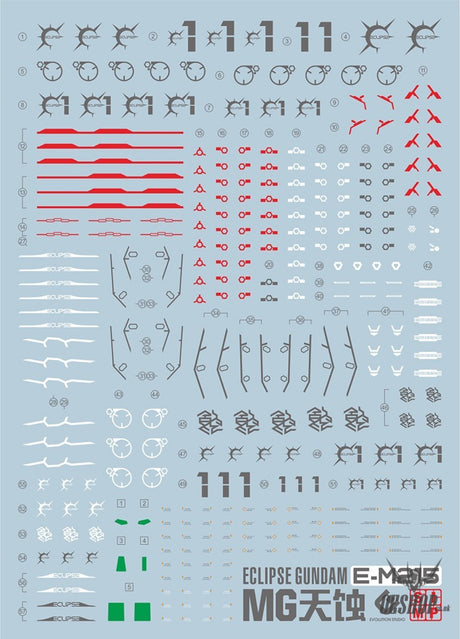 EVO - MG Eclipse Gundam E-MG215 Evolution Studio Decals Evolution Studio 3.59 OEShop