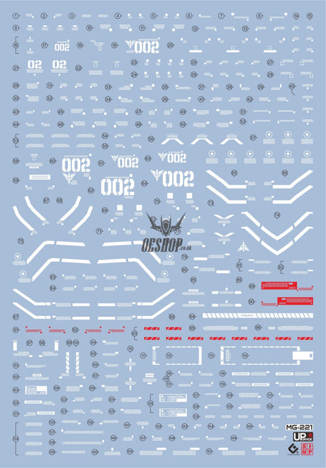 EVO - E-MG221 (UV) MG Sinanju Stein Ver.KA Evolution Studio Decals (Copy) Decals