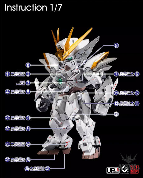 EVO - E-MGSD03 (UV) MGSD Wing Gundam Zero EW Evolution Studio Decals - Decals