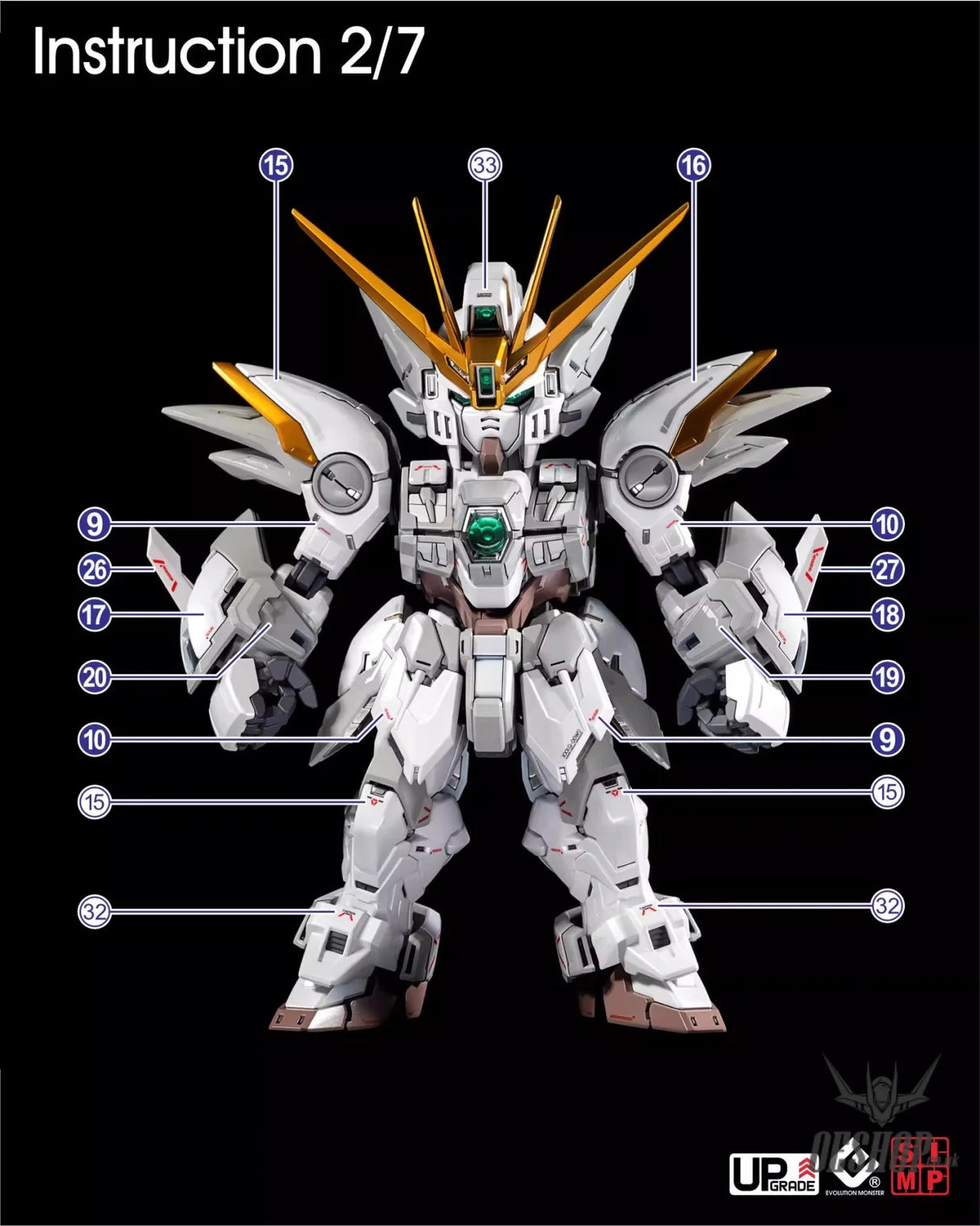 EVO - E-MGSD03 (UV) MGSD Wing Gundam Zero EW Evolution Studio Decals - Decals