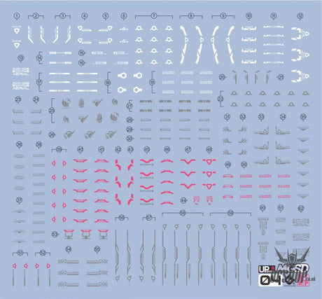 EVO - E-MGSD04 (UV) MGSD Gundam Aerial Evolution Studio Decals - Decals