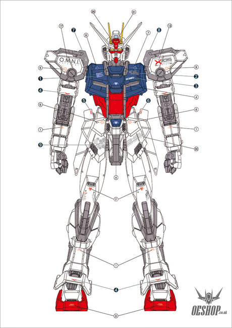 Evo - E-Pg09 (Uv) Pg Gat-X105 Strike Gundam Evolution Studio Decals