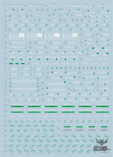 Evo - E-Pg15Fb (Gilding Green) Pg Unicorn Final Battle Gundam Evolution Studio Decals