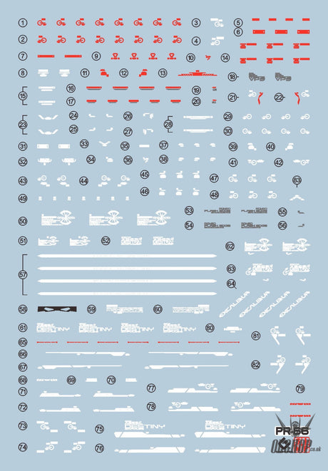 Evo E-R66 Rg Destiny Impulse Gundam Uv Evolution Studio Decals