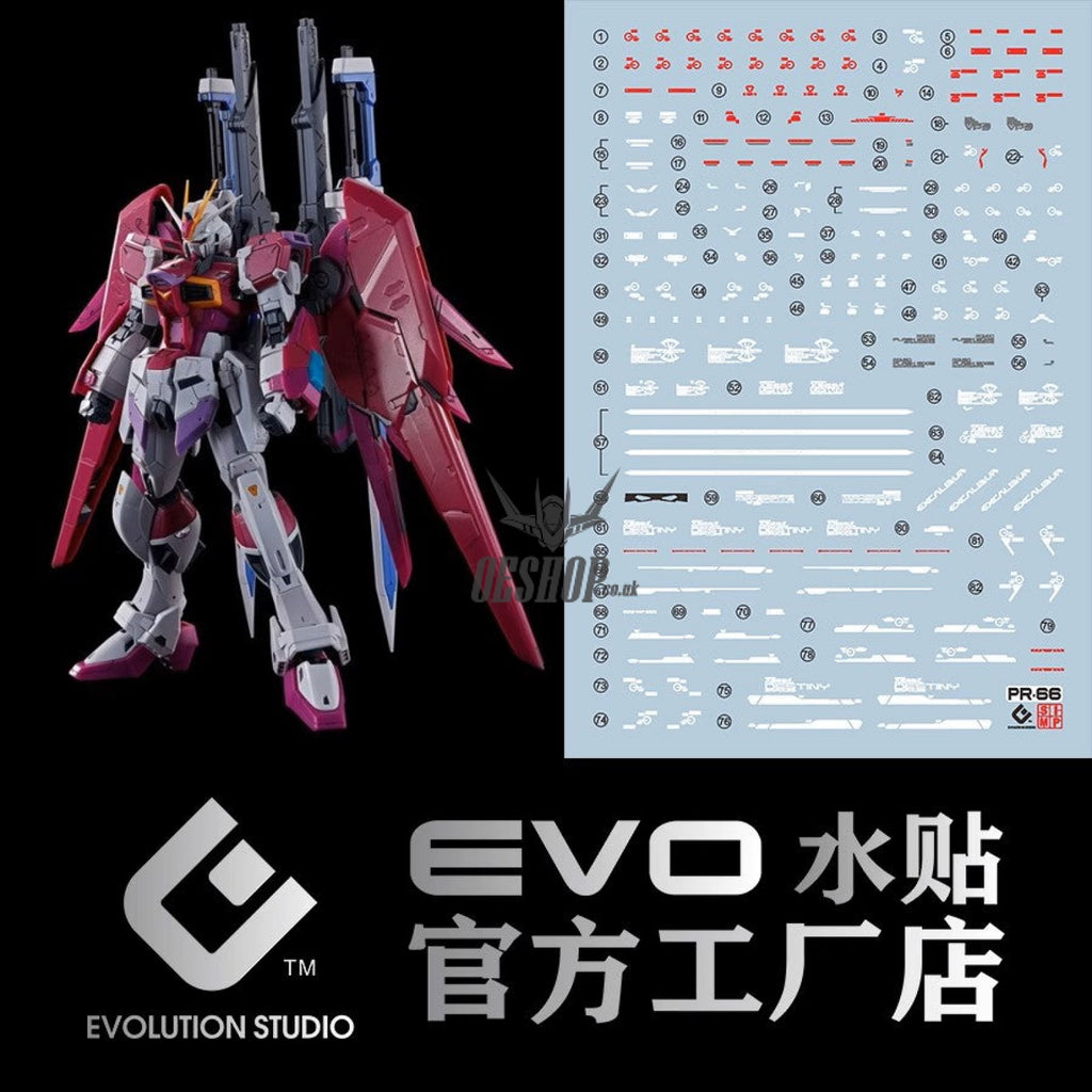 Evo E-R66 Rg Destiny Impulse Gundam Uv Evolution Studio Decals