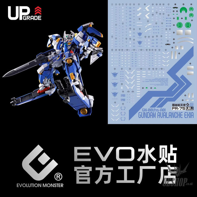 EVO E-r75 RG Avalanche-Exia Gundam UV Evolution Studio Decals - Decals