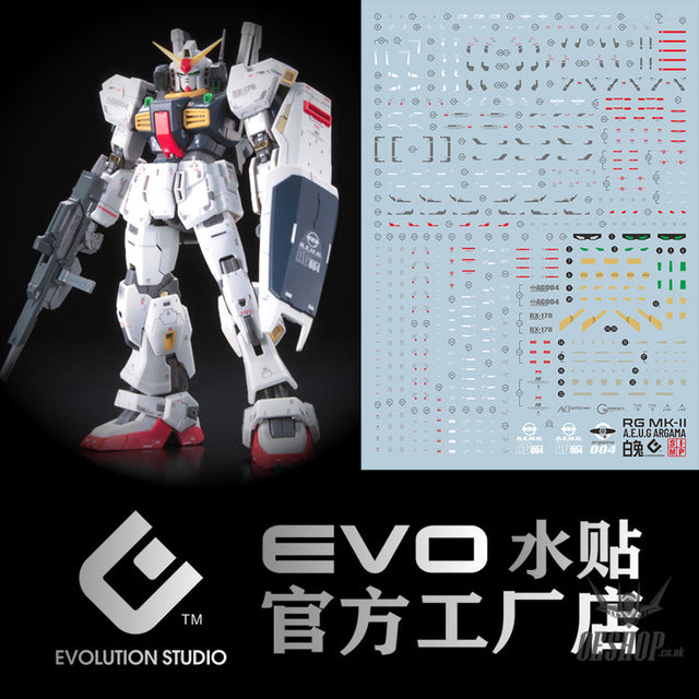EVO E-RG08 RG MK-II (A.E.U.G) White UV Evolution Studio Decals Decals