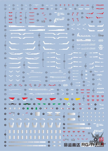 EVO - E-RG11 RG Destiny Gundam UV Evolution Studio Decals - Decals