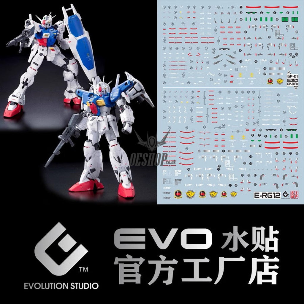 Evo - E-Rg12 Rg Gundam Gp01+Gp01Fb Evolution Studio Decals