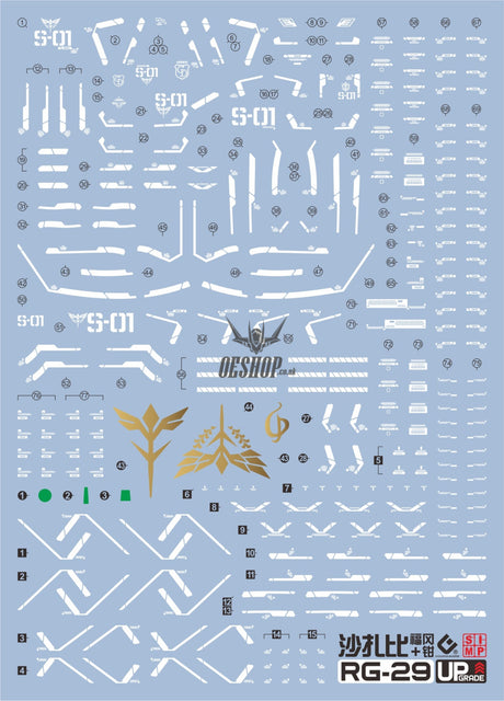 EVO - E-RG29 RG Sazabi UV Evolution Studio Decals Decals