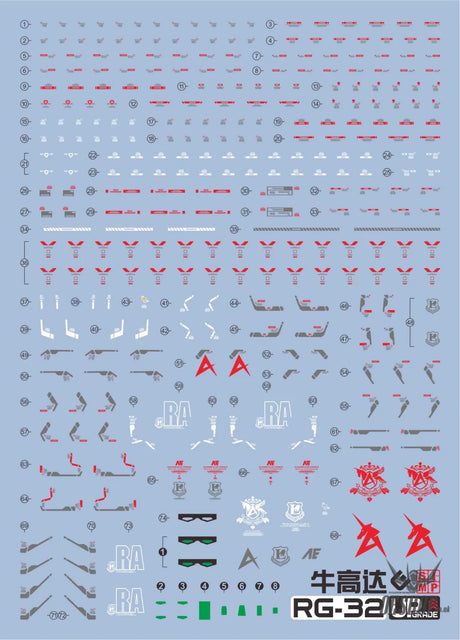 EVO E-RG32 RG RX-93 NU UV Evolution Studio Decals - Decals