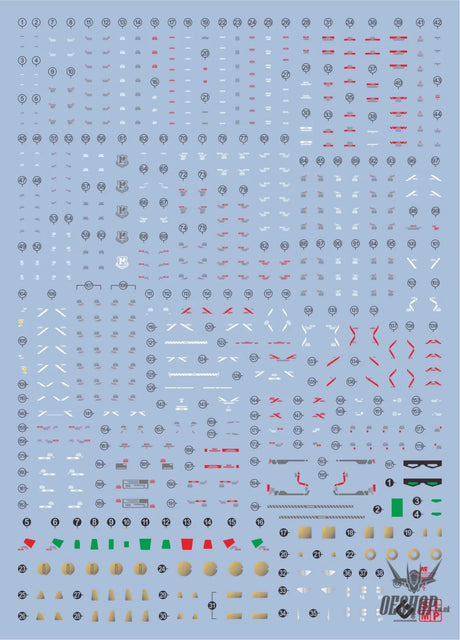 EVO E-rV RG RX93FF V GUNDAM(Ver.SIDE-F) UV Evolution Studio Decals Decals