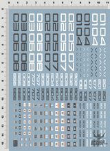 Evo - Expd Trd Hiq Model Letters Numbers Evolution Studio Decals Trd-N (Uv)
