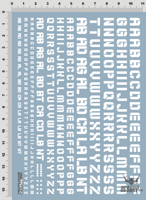 Evo - Expd Trd Hiq Model Letters Numbers Evolution Studio Decals Expd-W (White) (Uv)