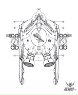 EVO - FM-FRS10 (UV) 1/100 Full Mechanics Forbidden Gundam GAT-X252 Evolution Studio Decals Decals