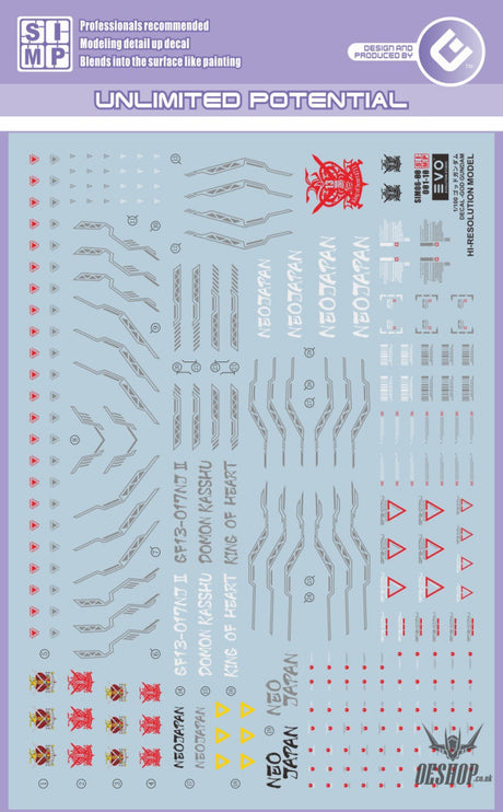 Evo - Hirm-1 (Uv) Hirm God Gundam Evolution Studio Decals