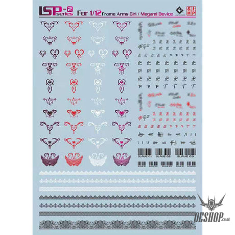 EVO - SP-LSP 1/12 Frame Arms girls/ Megami Device Evolution Studio Decals SP-LSP-2 Decals