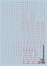 Evo - Sp-Smn1 System Marking Evolution Studio Decals Sp-N1R Smn1 Red (Highest Clear Decal Ever)