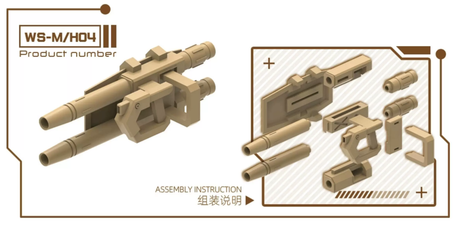 HobbyMio X JM Studio Sci-Fi Weapon Set (3D Printed) – 1/144 & 1/100 Compatible