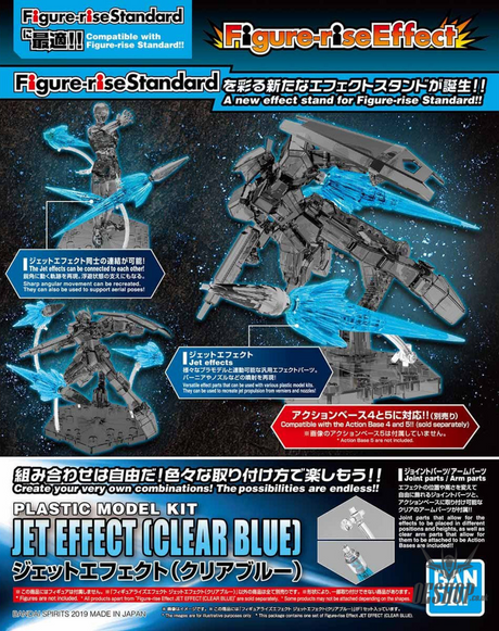 Figure-rise Effect Jet Effect (Clear Blue) Scale Model Kits