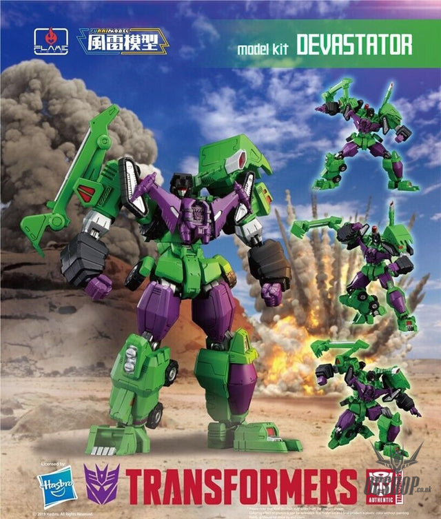 Flame Toys Furai Model Devastator Transformers Model Kit Scale Model Kits