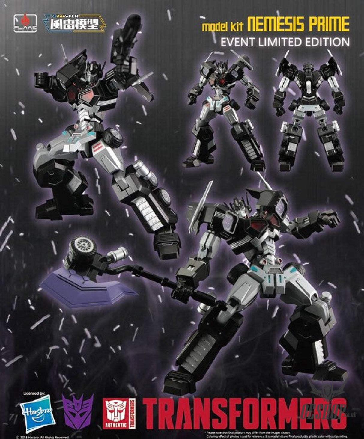 Flame Toys Furai Model Nemesis Prime (Attack mode) Transformers Model Kit Limited Edition Scale Model Kits