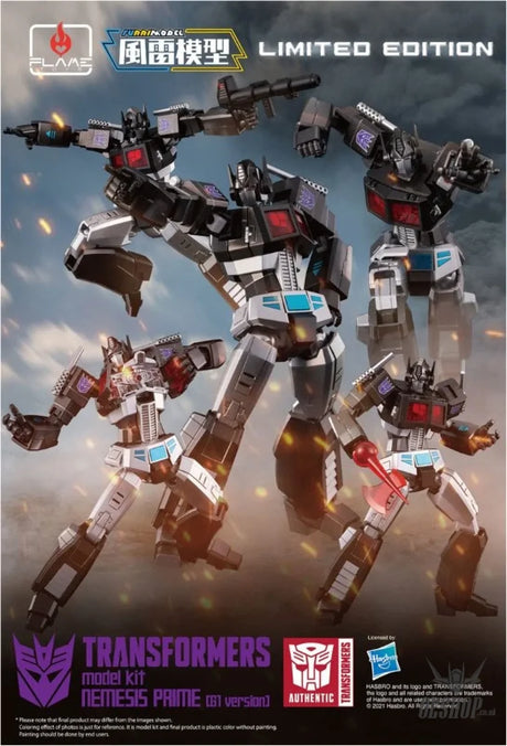 Flame Toys Furai Model Nemesis Prime (G1 Ver.) Transformers Model Kit Limited Edition Scale Model Kits