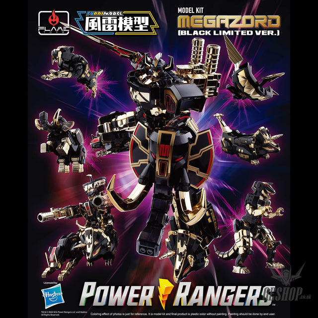Flame Toys Furai Model Power Rangers Megazord Model Kit Black Limited Ver. - Scale Model Kits
