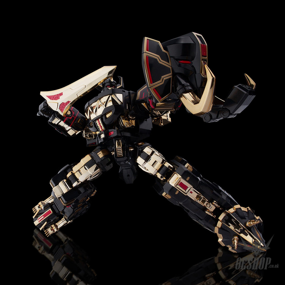 Flame Toys Furai Model Power Rangers Megazord Model Kit Black Limited Ver. - Scale Model Kits