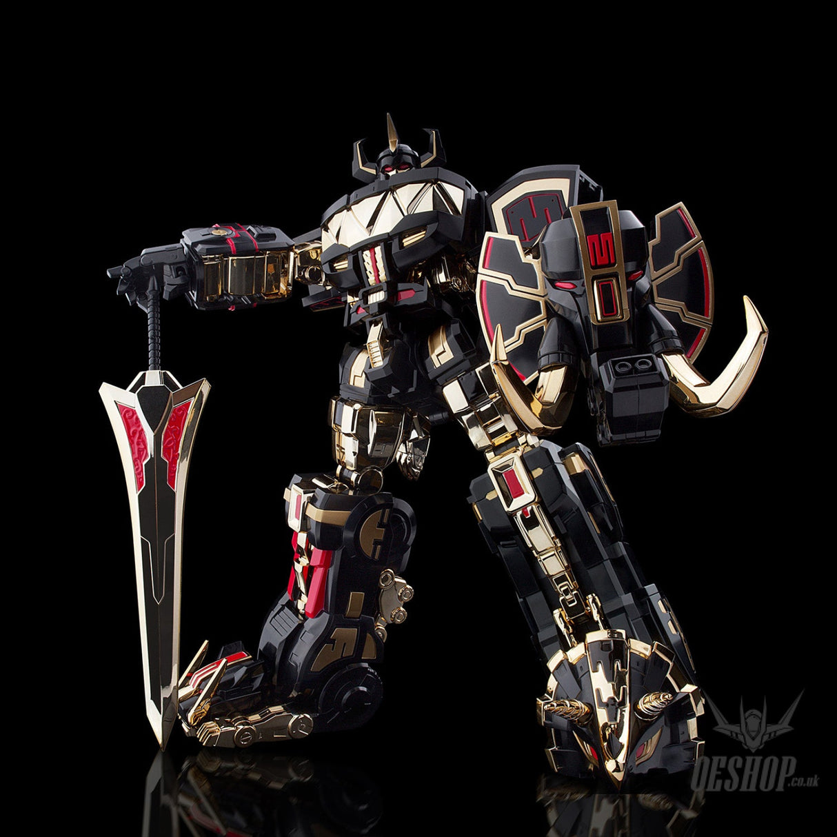 Flame Toys Furai Model Power Rangers Megazord Model Kit Black Limited Ver. - Scale Model Kits
