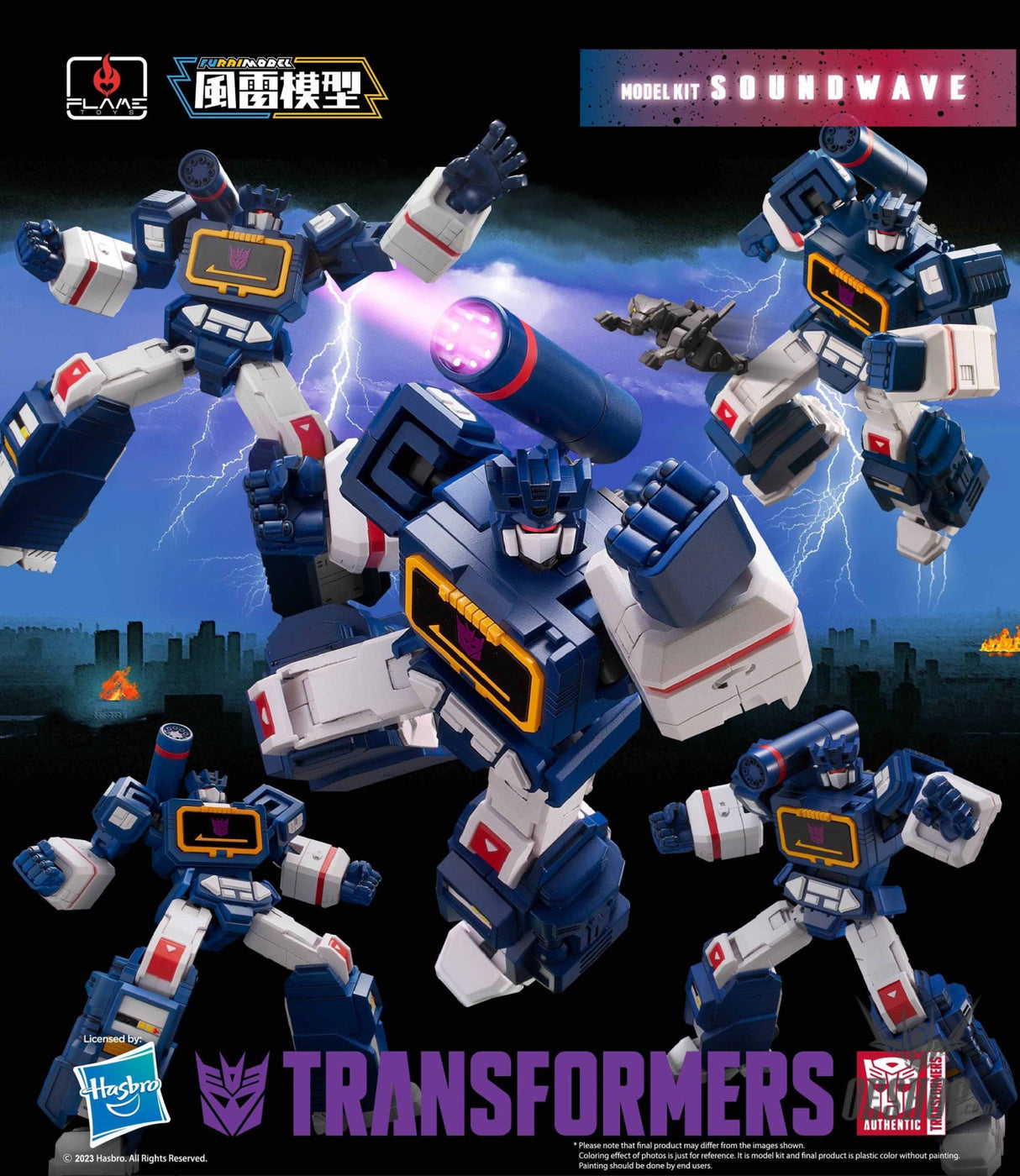 Flame Toys Furai Model Soundwave Transformers Model Kit Scale Model Kits