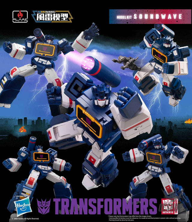 Flame Toys Furai Model Soundwave Transformers Model Kit Scale Model Kits