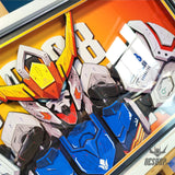 Framed Arts Handmade 3D Decor Paper Art ASW-G-08 Barbatos Picture Picture Frames