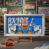 Framed Arts Handmade 3D Decor Paper Art RX-78-2 Picture Picture Frames