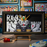 Framed Arts Handmade 3D Decor Paper Art RX-93 Nu Picture Black Frame Small 45x26cm Picture Frames
