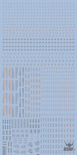 Funny Cat E-HD 1/100 Universal Marking HD Series High-Definition Water Decals Funny Cat Decals E-HD 01 Orange Gray