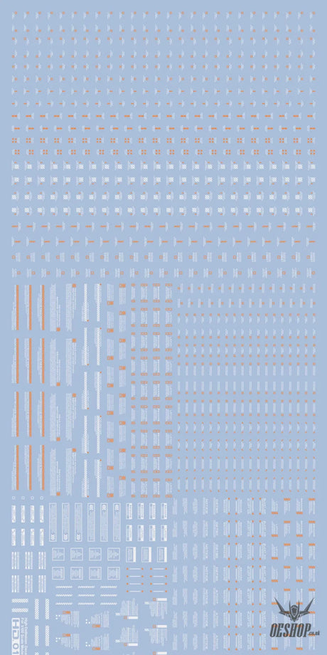 Funny Cat E-HD 1/100 Universal Marking HD Series High-Definition Water Decals Funny Cat Decals E-HD 01 Orange Write