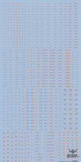 Funny Cat E-HD 1/100 Universal Marking HD Series High-Definition Water Decals Funny Cat Decals E-HD 03 Orange Gray