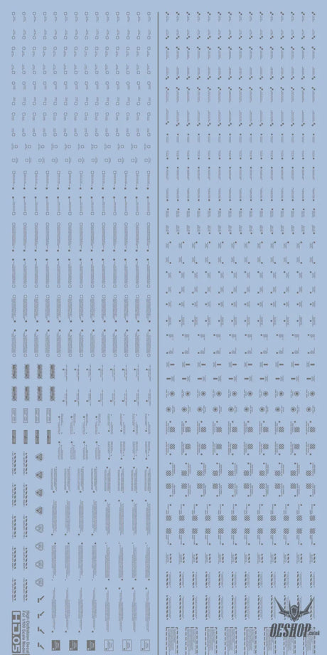 Funny Cat E-HD 1/100 Universal Marking HD Series High-Definition Water Decals Funny Cat Decals E-HD 05 Gray Decals