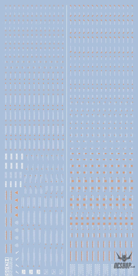 Funny Cat E-HD 1/100 Universal Marking HD Series High-Definition Water Decals Funny Cat Decals E-HD 05 Orange Write